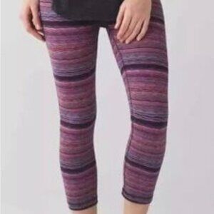 Lululemon RARE! WunderUnder Crop Space Dye size 6